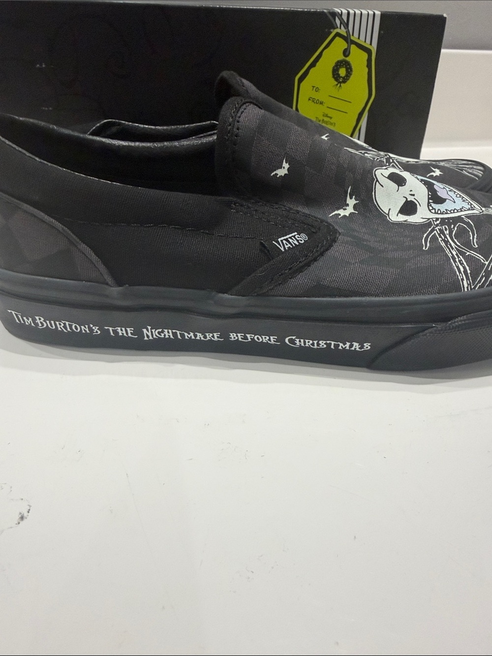 Vans Black & Gray Nightmare Before Christmas Slip-On Shoes - Picture 4 of 7